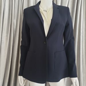 T TAHARI Navy Brenda Blazer with Deep Pockets NWT